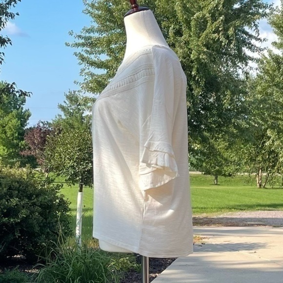 Philosophy Ruffle Trim Top - Picture 2 of 7